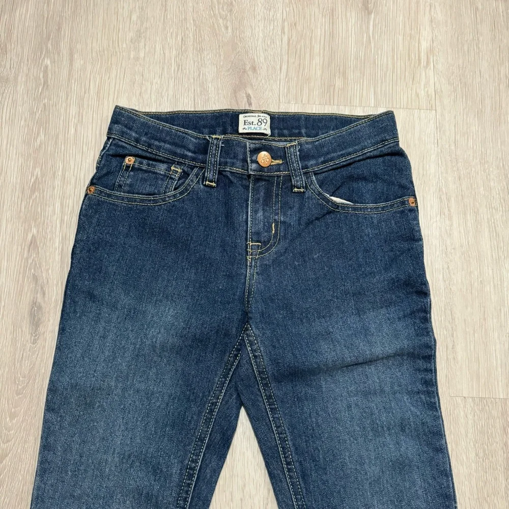 Kids The Children's Place Girls Dark Wash Skinny Stretch Denim Jeans 10/12 L